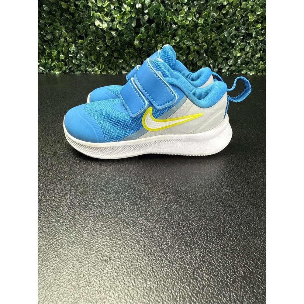 Nike Star Runner 3 TDV toddler shoes Size 5C Blue Strap Sneakers DA2778-009